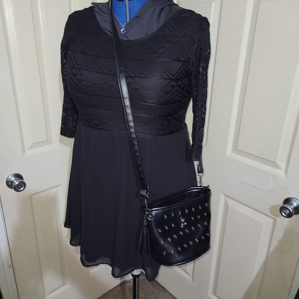 Black Crossbody Skull purse